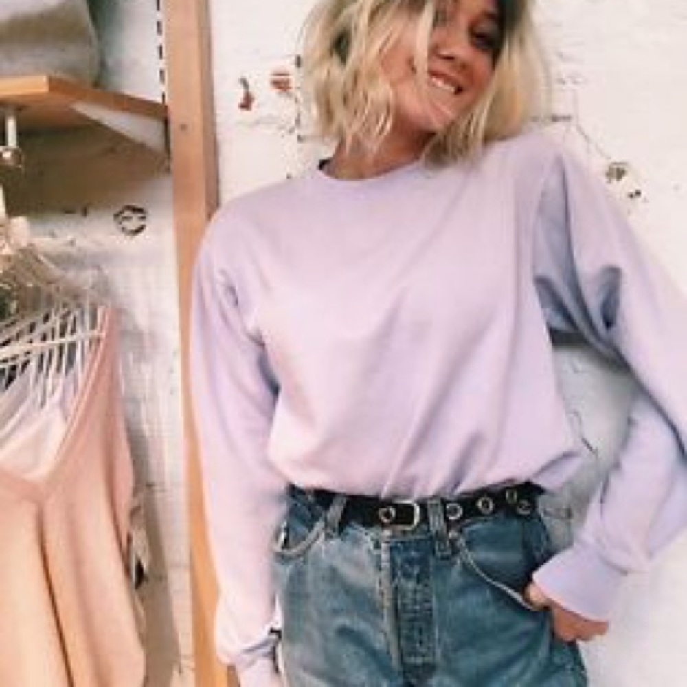 Erica Lavender Sweatshirt Brandy Melville